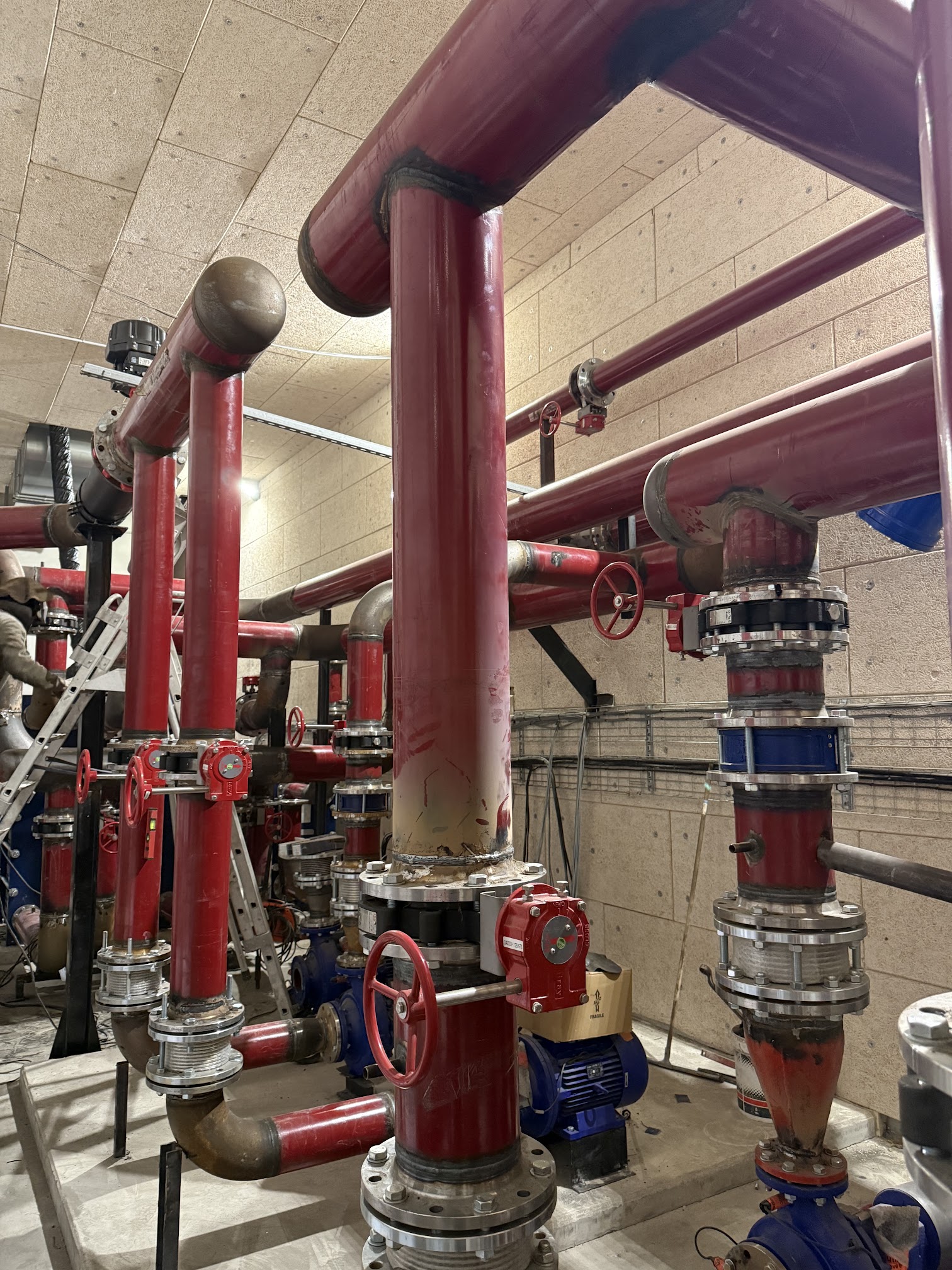 Réseau hydraulique sous pression